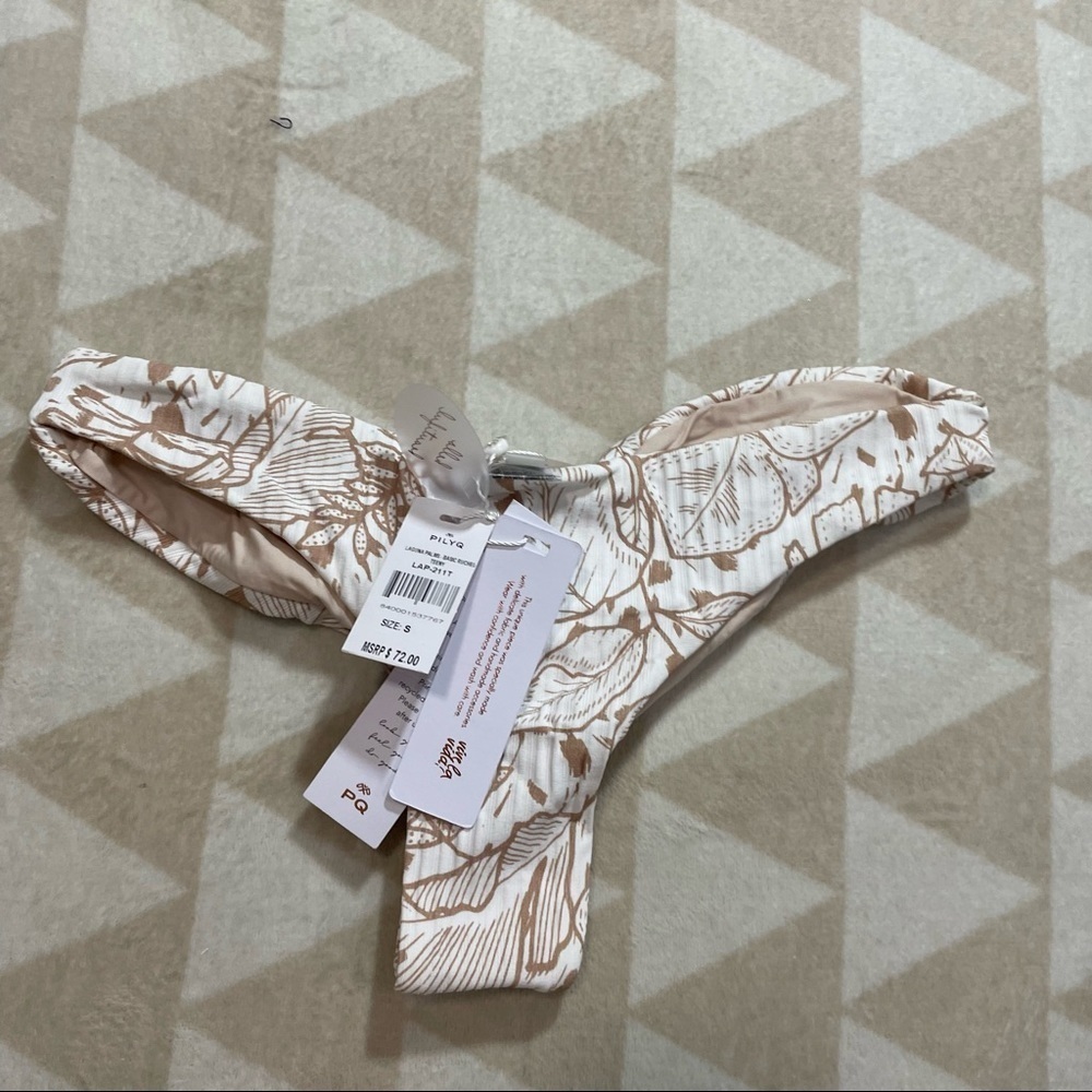 PQ SWIM Anthropologie Laguna palms Hillary high waist bottoms